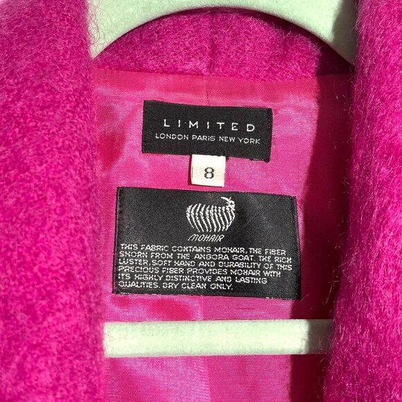 Limited London Parish New York Pink Mohair Blazer Jacket Size Medium - Picture 5 of 5